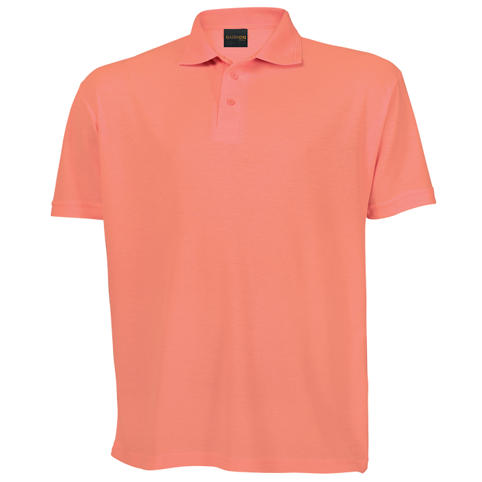 175g Barron Pique Knit Golfer Mens - Papaya