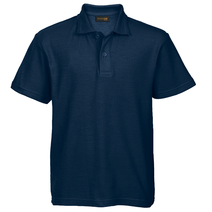 175g Pique Knit Golfer Kiddies - Navy