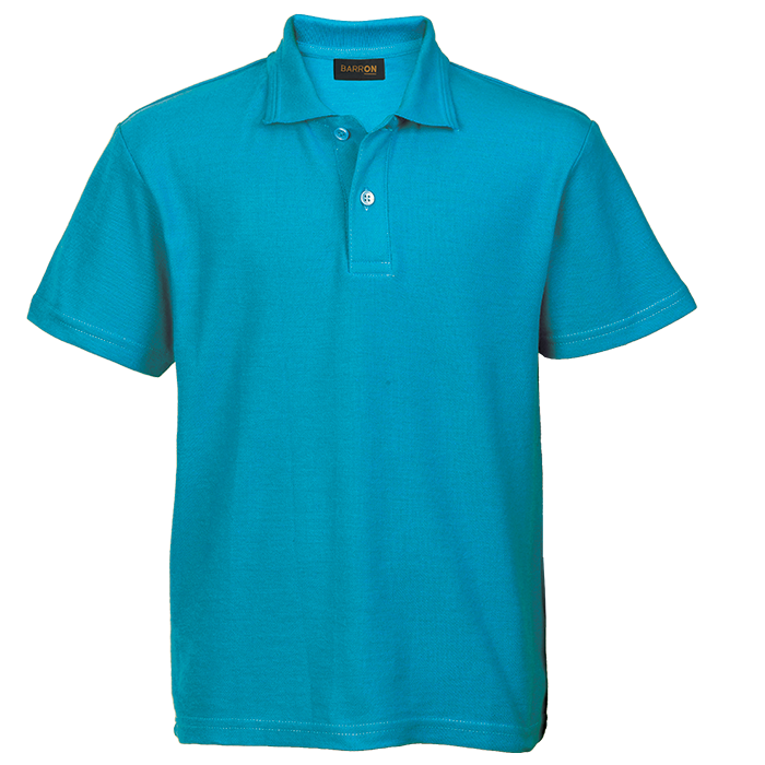 175g Pique Knit Golfer Kiddies - Surf Blue