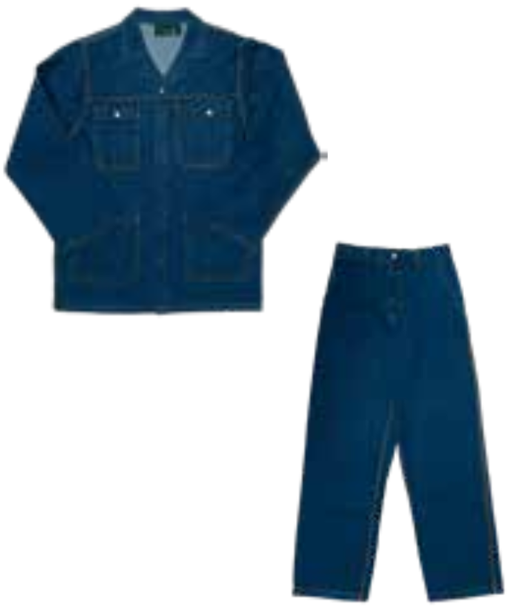 Heavy duty denim conti suit