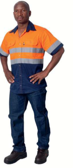 65/35 HI VIZ TWO TONE WORKSUIT TOP