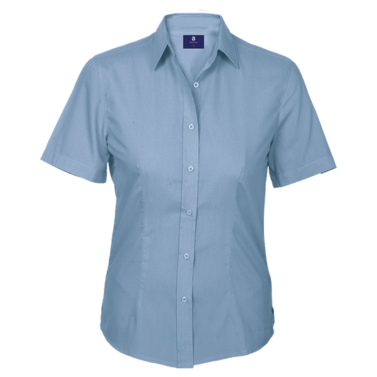 Basic Poly Cotton Blouse Short Sleeve Ladies