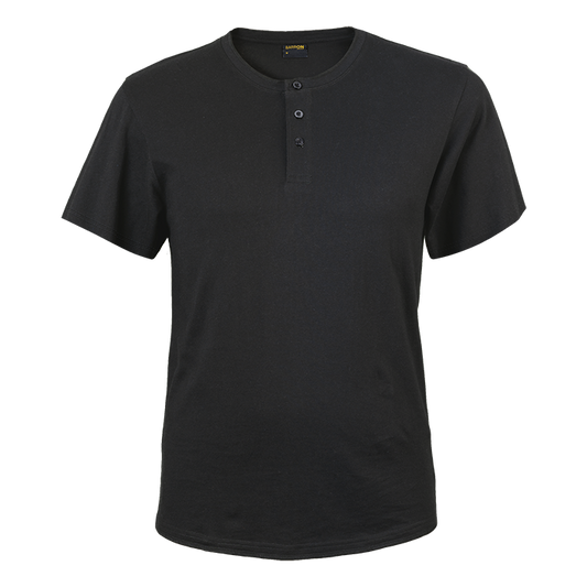 Henley Short Sleeve T-Shirt Mens