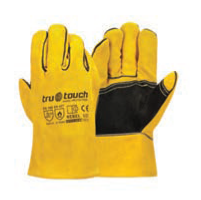 YELLOW LINED WELDERS SUPERIOR WRIST GLOVES