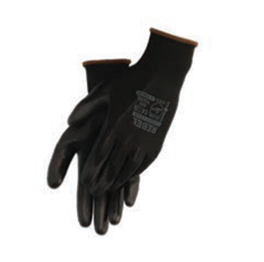 BLACK PU COATED GENERAL HANDLING GLOVES