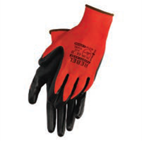 RED SMOOTH NITRILE COATED GENERAL HANDLING GLOVES