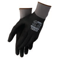 BLACK FULL DIP SANDY NITRILE GLOVES