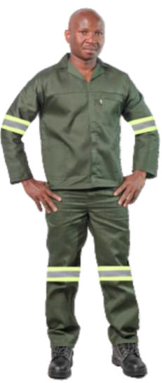 80/20 STANDARD ACID RESISTANT SUIT WITH REFLECTIVE TAPE