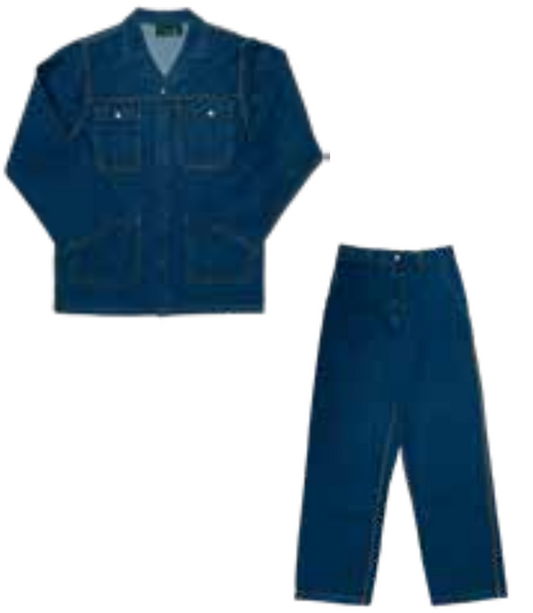 Heavy duty denim conti suit