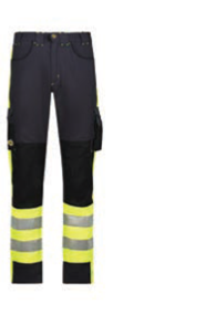 MEN’S TECH GEAR TROUSERS NIGHTGLO LIME AND GUN METAL