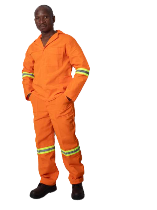 POLYCOTTON ECONO WORKSUITS WITH TAPE