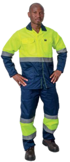 65/35 HI VIZ TWO TONE WORKSUIT TOP