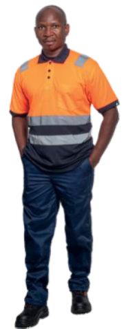 HI VIZ ORANGE/NAVY GOLFER