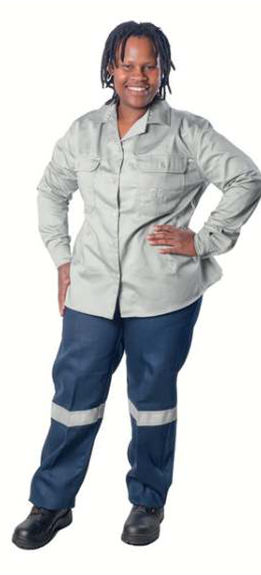LADIES FLAME SHORT/LONG SLEEVE SHIRT & D59 FLAME CONTI TROUSERS