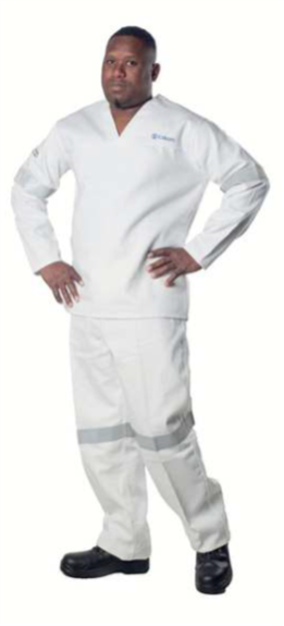 D59 FLAME WHITE CLEAN CONDITION JACKET & TROUSERS