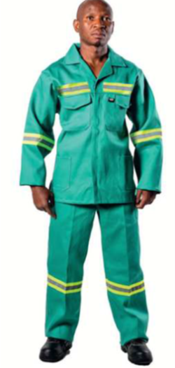 D59 FLAME FERN GREEN SUIT WITH TAPE