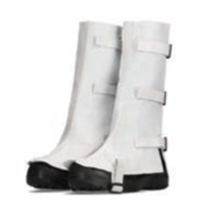 CHROME LEATHER KNEE SPATS
